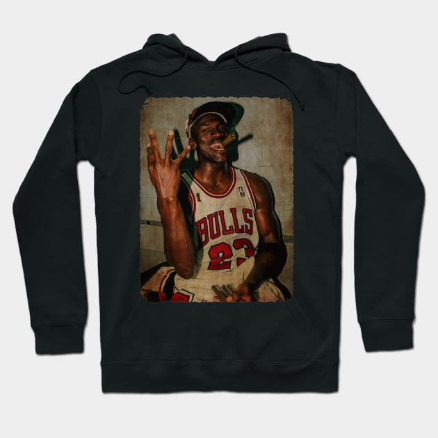 Michael Jordan Cigar #2 Hoodie by Milu Milu